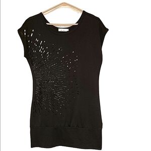 Y2K Sequin Fairycore Mini Shirt Dress Short Cap Sleeves Relaxed Fit Stretch